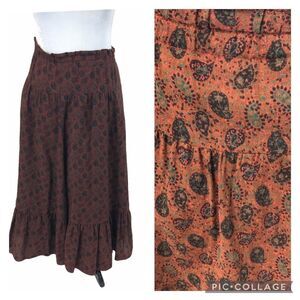 Vintage‎ Cottage Core Norman Todd Ruffled Skirt